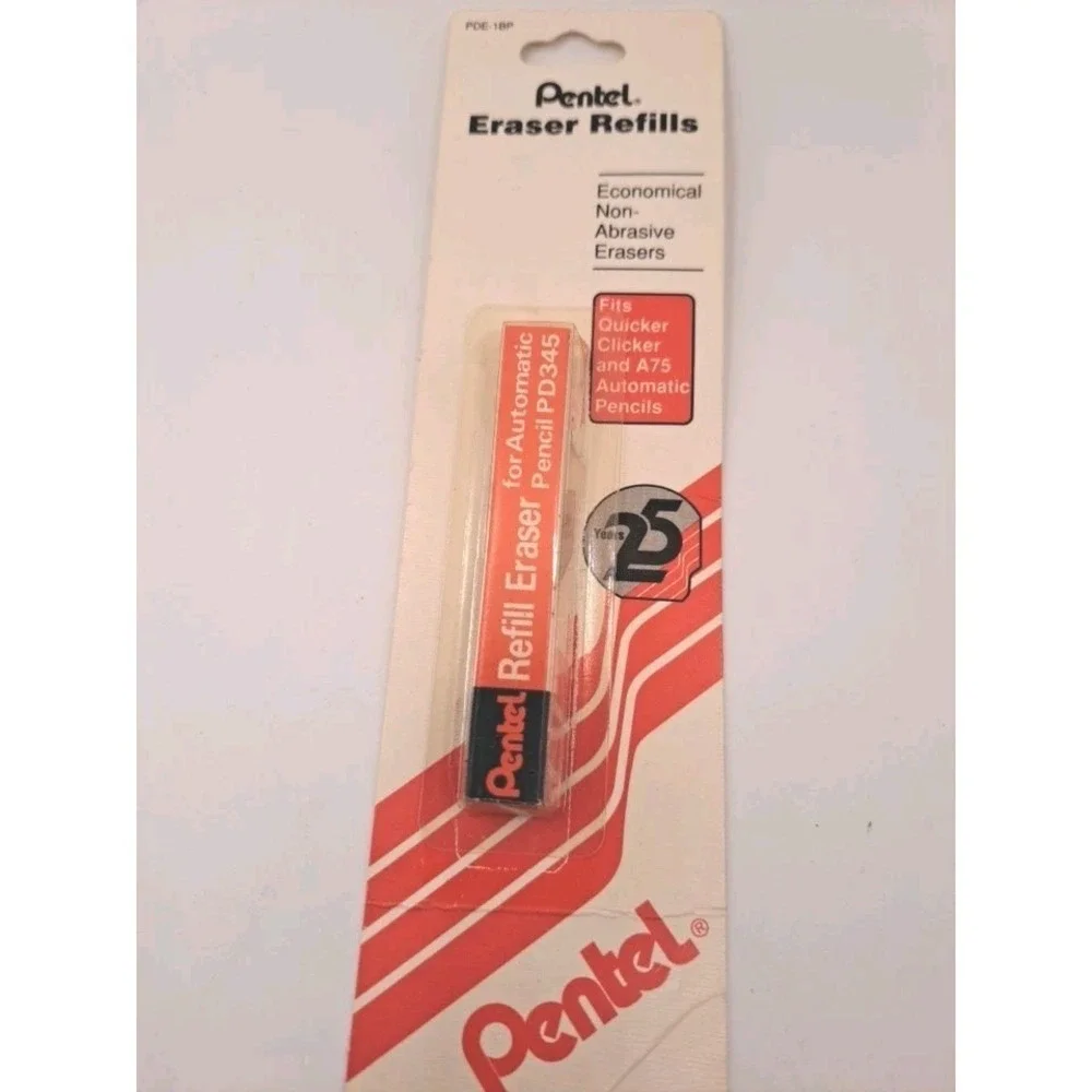 Pentel PD345 Quicker Clicker and A75 Erasers Refill Automatic Pencil